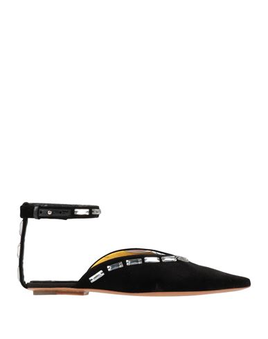 Pucci Woman Ballet Flats Black Size 8 Textile Fibers