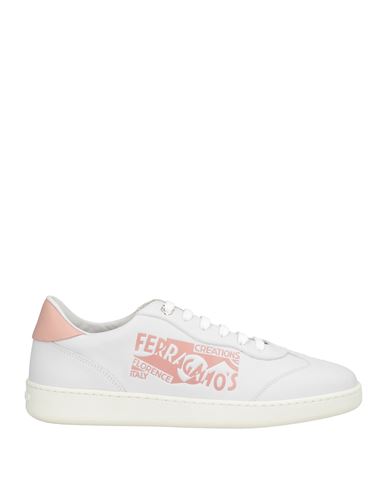 Ferragamo Woman Sneakers Light Grey Size 5.5 Calfskin In Multi