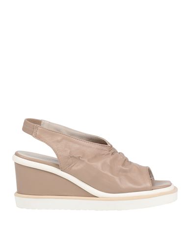 Patrizia Bonfanti Woman Sandals Beige Size 8 Leather In Sand