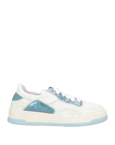 Andìa Fora Woman Sneakers Light Blue Size 8 Leather, Textile Fibers In Blue