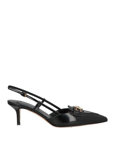 Elisabetta Franchi Woman Pumps Black Size 6 Leather