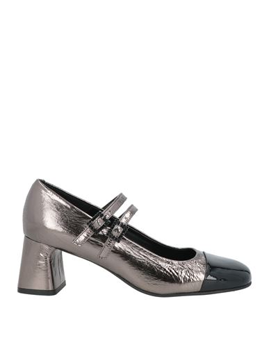 Zinda Woman Pumps Gunmetal Size 8 Leather