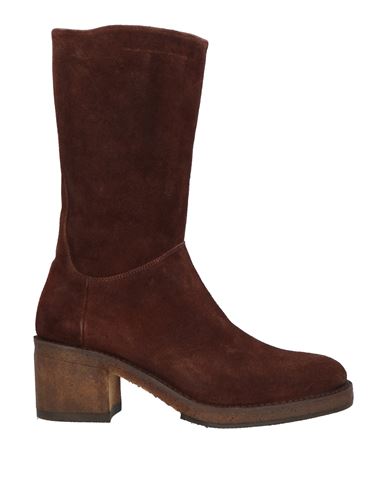 Pantanetti Woman Boot Dark Brown Size 6 Leather In Brown