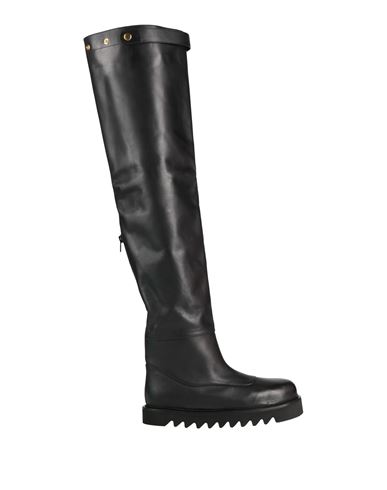 Ilio Smeraldo Woman Boot Black Size 7 Leather In Black