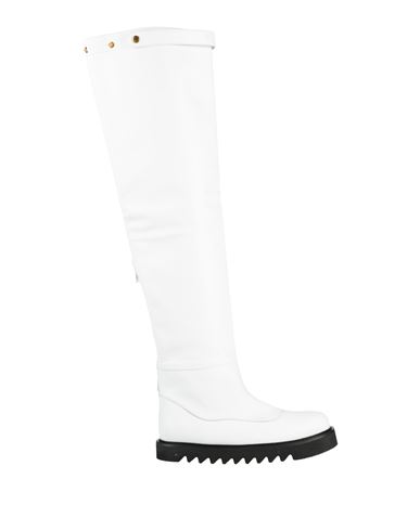 Ilio Smeraldo Woman Boot White Size 5 Leather In White
