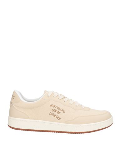 Acbc Man Sneakers Beige Size 8.5 Textile Fibers, Synthetisches Material In Sand