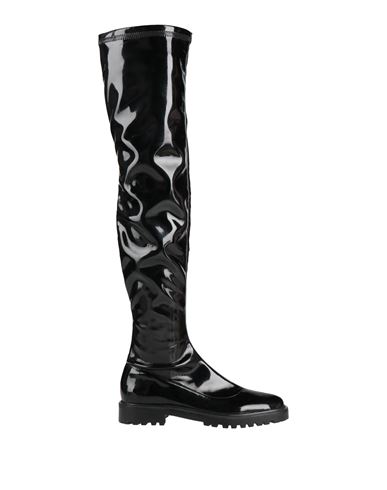 Schutz Woman Boot Black Size 7 Textile Fibers
