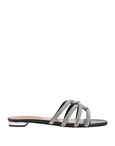 Aquazzura Woman Sandals Black Size 6 Leather