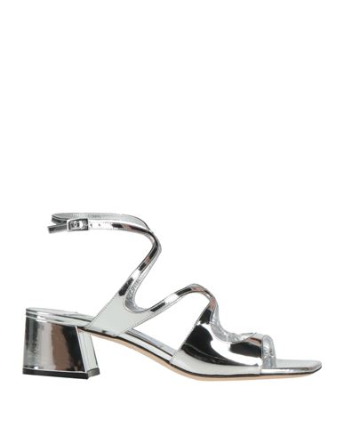 Jimmy Choo Woman Sandals Silver Size 7 Leather In Silver