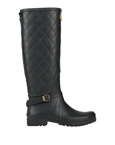 Barbour Woman Boot Black Size 8 Rubber In Black