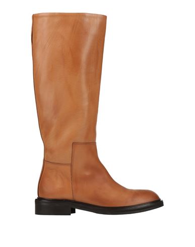 Miss Unique Woman Boot Beige Size 6 Leather
