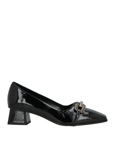 Joni Woman Pumps Black Size 6 Leather In Black