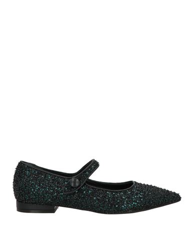 Illogica Woman Ballet Flats Deep Teal Size 6 Leather In Green