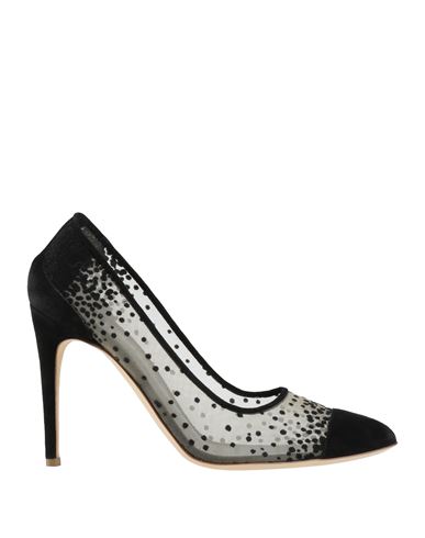 Rupert Sanderson Woman Pumps Black Size 7.5 Textile Fibers In Black