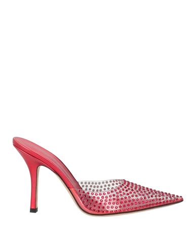 Paris Texas Woman Mules & Clogs Red Size 8 Pvc - Polyvinyl Chloride, Textile Fibers In Red