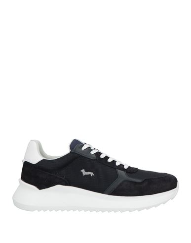 Harmont & Blaine Man Sneakers Midnight Blue Size 7 Leather, Textile Fibers In Blue