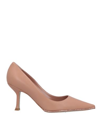 René Caovilla Rene' Caovilla Woman Pumps Blush Size 7.5 Lambskin In Brown