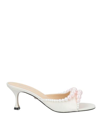 Mach&mach Mach & Mach Woman Sandals Ivory Size 7.5 Leather In White