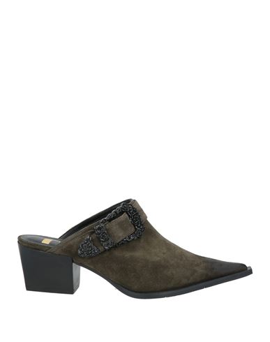 Ras Woman Mules & Clogs Military Green Size 7 Leather