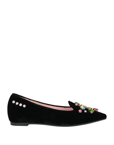 Ras Woman Loafers Black Size 8 Textile Fibers