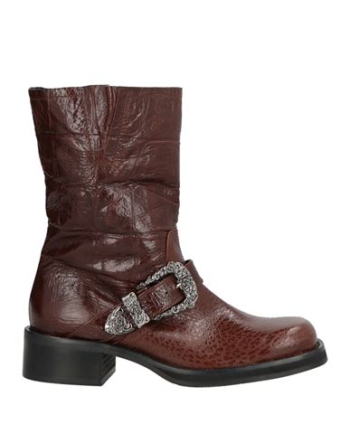 Ras Woman Ankle Boots Brown Size 7 Leather