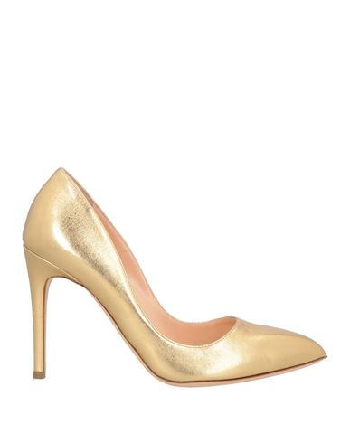 Rupert Sanderson Woman Pumps Gold Size 7.5 Leather In Gold