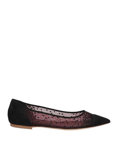 Rupert Sanderson Woman Ballet Flats Black Size 7 Textile Fibers