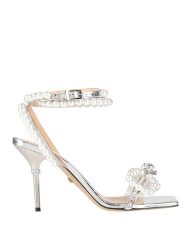 Mach&mach Mach & Mach Woman Sandals Silver Size 8 Leather, Plastic