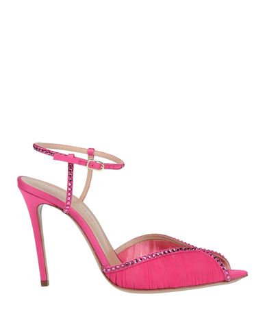 Andrea Wazen Woman Pumps Fuchsia Size 6.5 Textile Fibers