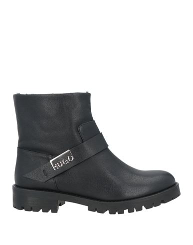 Hugo Boss Hugo Woman Ankle Boots Black Size 8 Leather