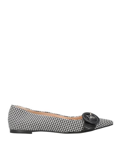 Giulia Neri Woman Ballet Flats Black Size 8 Textile Fibers In Black