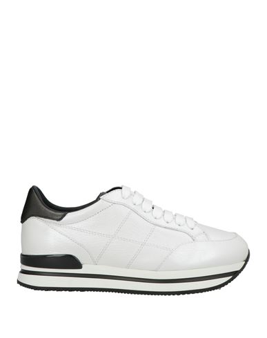 Hogan Woman Sneakers White Size 7.5 Leather In White