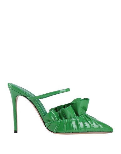 Woman Pumps Lime green Size 6.5 Textile fibers