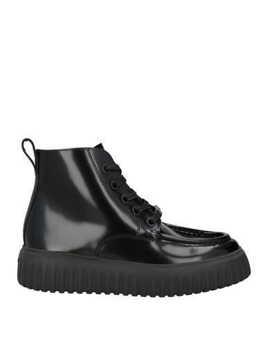 Hogan Man Ankle Boots Black Size 6.5 Leather In Black