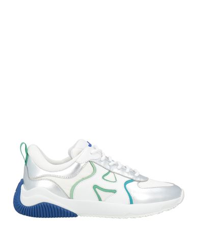 Hogan Woman Sneakers White Size 8 Leather In White