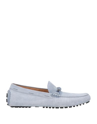 Hugo Boss Boss Man Loafers Light Blue Size 9 Leather In Blue