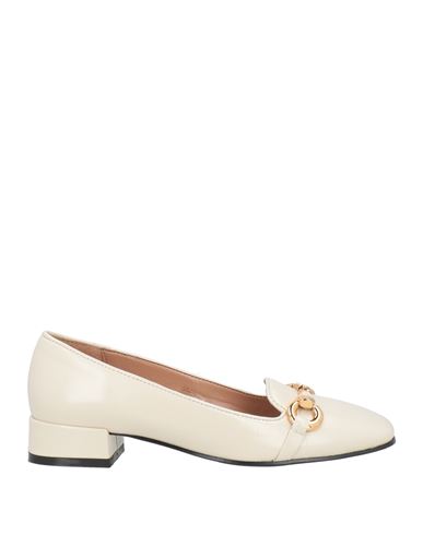 Bianca Di Woman Loafers Ivory Size 8 Leather In White