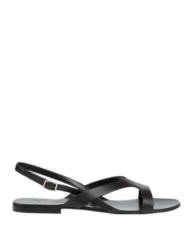 Weekend Max Mara Woman Sandals Black Size 8 Leather In Black
