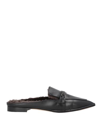 Peserico Woman Mules & Clogs Black Size 8 Leather
