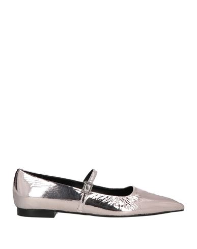 Zinda Woman Ballet Flats Silver Size 8 Leather