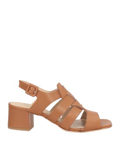 Luca Grossi Woman Sandals Tan Size 9.5 Leather