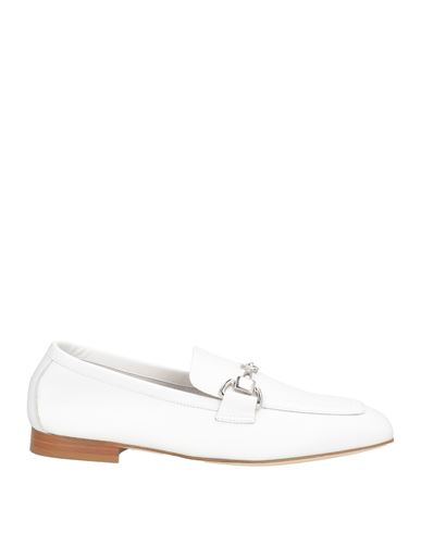 Luca Grossi Woman Loafers White Size 6 Leather