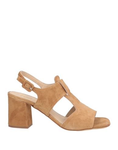 Luca Grossi Woman Sandals Camel Size 11 Leather