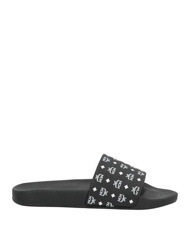Mcm Woman Sandals Black Size 6 Textile Fibers