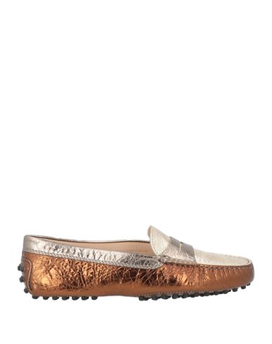 Tod's Woman Loafers Platinum Size 5.5 Leather