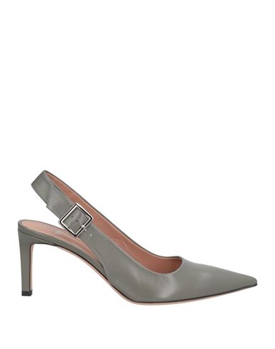 Hugo Boss Boss  Woman Pumps Grey Size 6.5 Leather In Gray