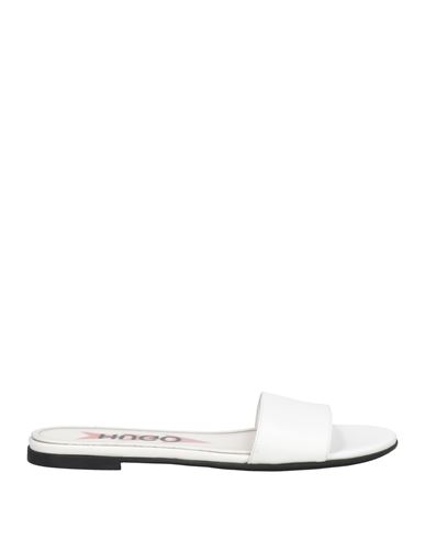 Hugo Boss Hugo Woman Sandals Off White Size 7 Leather