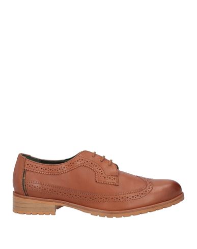 Barbour Woman Lace-up Shoes Tan Size 10 Leather