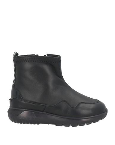 Hogan Junior Toddler Girl Ankle Boots Black Size 9.5c Leather In Black