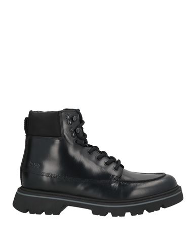 Hugo Boss Boss  Woman Ankle Boots Black Size 11 Leather, Textile Fibers